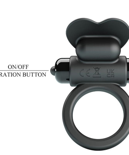 PRETTY LOVE - DEBONAIRE VIBRATING RING RABBIT 10 VIBRATIONS BLACK PRETTY LOVE - DEBONAIRE VIBRATING RING RABBIT 10 VIBRATIONS BLACK
