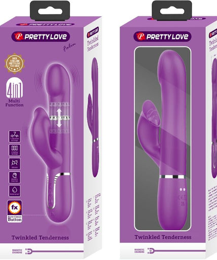 PRETTY LOVE - 4 IN 1 MULTIFUNCTION VIBRATOR & STIMULATOR PURPLE PRETTY LOVE - 4 IN 1 MULTIFUNCTION VIBRATOR & STIMULATOR PURPLE