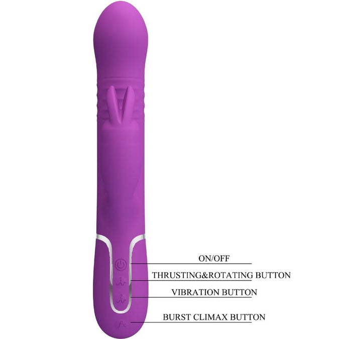 PRETTY LOVE - COALE 4-IN-1 MULTIFUNCTIONELE KONIJNENVIBRATOR PAARS