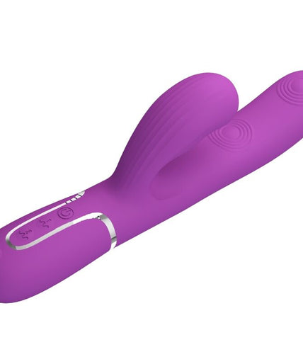 PRETTY LOVE - PERLITA 3 IN 1 MULTIFUNCTION RABBIT VIBRATOR PURPLE PRETTY LOVE - PERLITA 3 IN 1 MULTIFUNCTION RABBIT VIBRATOR PURPLE