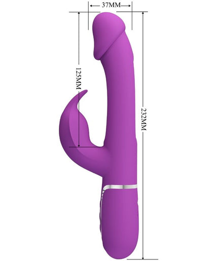 PRETTY LOVE - KAMPAS 3 IN 1 MULTIFUNCTION RABBIT VIBRATOR PURPLE PRETTY LOVE - KAMPAS 3 IN 1 MULTIFUNCTION RABBIT VIBRATOR PURPLE