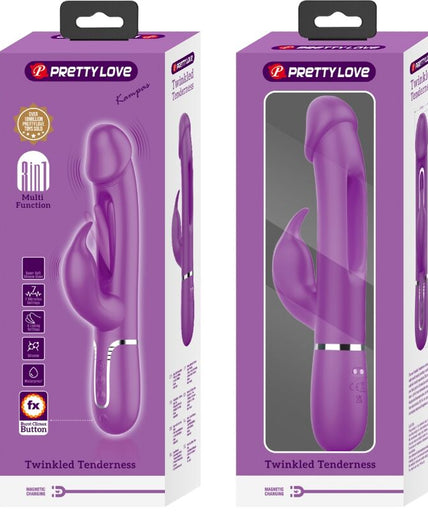 PRETTY LOVE - KAMPAS 3 IN 1 MULTIFUNCTION RABBIT VIBRATOR PURPLE PRETTY LOVE - KAMPAS 3 IN 1 MULTIFUNCTION RABBIT VIBRATOR PURPLE