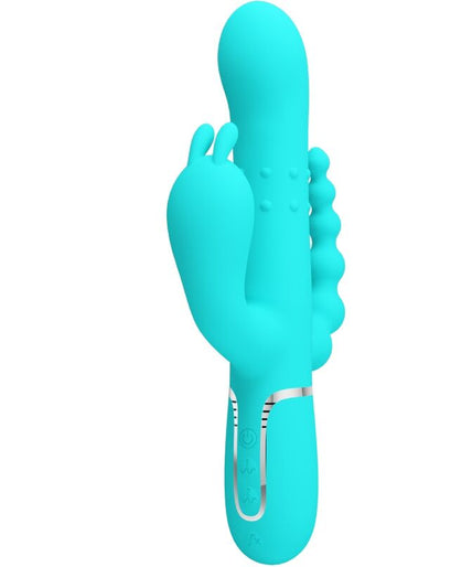 Pretty Love – Cammy 4-in-1 Multifunktionaler Dreifach-Rabbit-Vibrator Blau Pretty Love – Cammy 4-in-1 Multifunktionaler Dreifach-Rabbit-Vibrator Blau