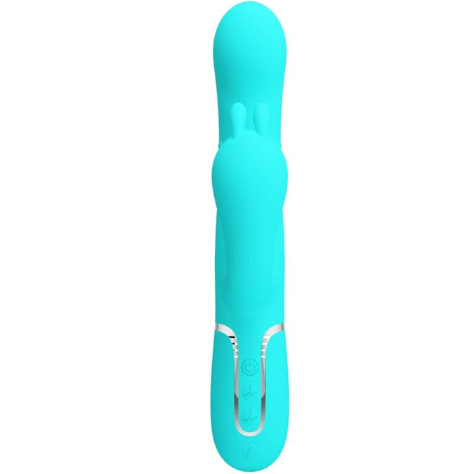 Pretty Love – Cammy 4-in-1 Multifunctionele Driepoot Konijnenvibrator Blauw