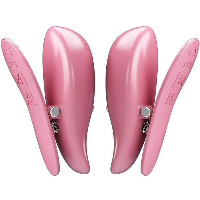 PRETTY LOVE - CAILEY NIPPLE CLAMPS 10 VIBRATIONS REMOTE CONTROL PINK
