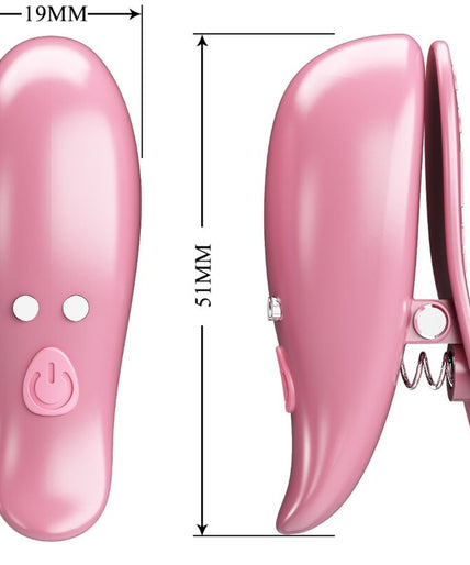 PRETTY LOVE - CAILEY NIPPLE CLAMPS 10 VIBRATIONS REMOTE CONTROL PINK PRETTY LOVE - CAILEY NIPPLE CLAMPS 10 VIBRATIONS REMOTE CONTROL PINK