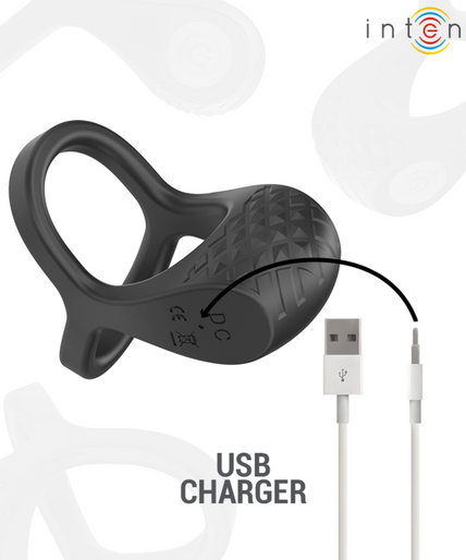 INTENSE - ALEX VIBRATOR DOUBLE PENIS RING 10 VIBRATIONS BLACK INTENSE - ALEX VIBRATOR DOUBLE PENIS RING 10 VIBRATIONS BLACK