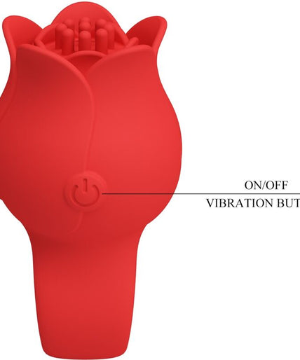 Pretty Love – Jae Rose Shaped Finger Vibrator 10 Vibrations Red Pretty Love – Jae Rose Shaped Finger Vibrator 10 Vibrations Red