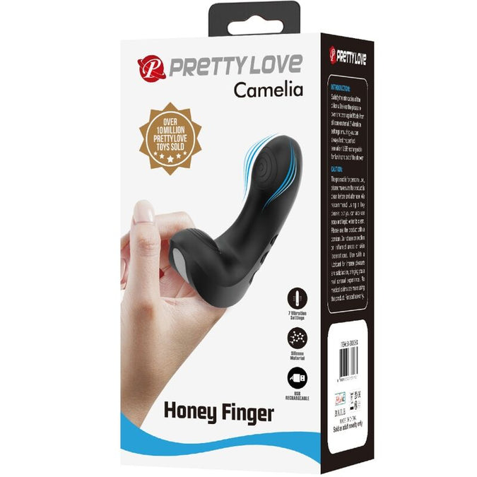 Pretty Love – Camelia Finger-Vibrator 7 Vibrationen Schwarz