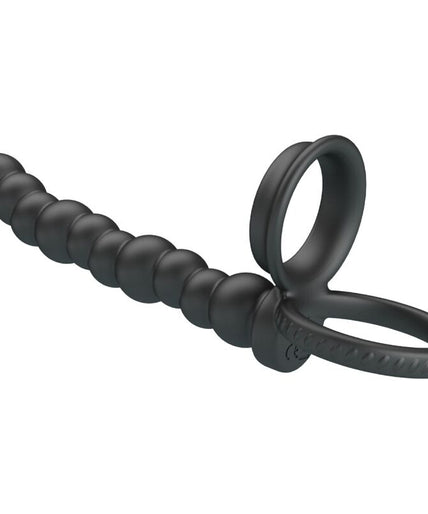 PRETTY LOVE - DILLION DOUBLE PENETRATION COCK RING BLACK PRETTY LOVE - DILLION DOUBLE PENETRATION COCK RING BLACK