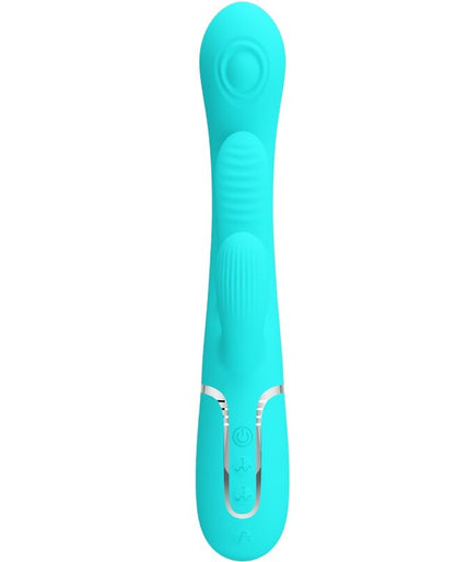 PRETTY LOVE - SHANIA TRIPLE RABBIT MULTIFUNCTION VIBRATOR 3 IN 1 BLUE PRETTY LOVE - SHANIA TRIPLE RABBIT MULTIFUNCTION VIBRATOR 3 IN 1 BLUE