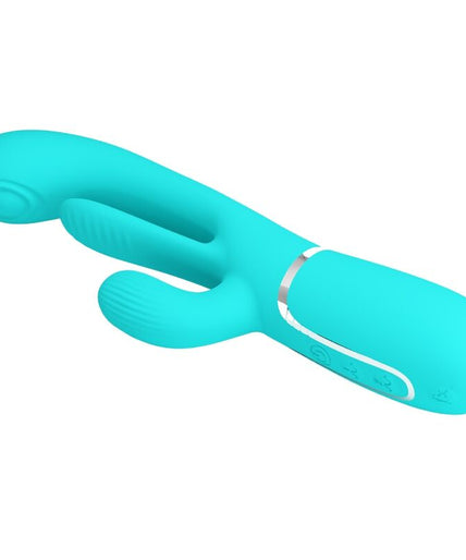 PRETTY LOVE - SHANIA TRIPLE RABBIT MULTIFUNCTION VIBRATOR 3 IN 1 BLUE PRETTY LOVE - SHANIA TRIPLE RABBIT MULTIFUNCTION VIBRATOR 3 IN 1 BLUE