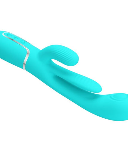 PRETTY LOVE - SHANIA TRIPLE RABBIT MULTIFUNCTION VIBRATOR 3 IN 1 BLUE PRETTY LOVE - SHANIA TRIPLE RABBIT MULTIFUNCTION VIBRATOR 3 IN 1 BLUE