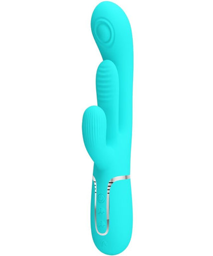 PRETTY LOVE - SHANIA TRIPLE RABBIT MULTIFUNCTION VIBRATOR 3 IN 1 BLUE PRETTY LOVE - SHANIA TRIPLE RABBIT MULTIFUNCTION VIBRATOR 3 IN 1 BLUE
