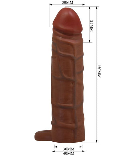PRETTY LOVE - KAILE PENIS SLEEVE WITH 2.5 CM EXTENSION MULATTO PRETTY LOVE - KAILE PENIS SLEEVE WITH 2.5 CM EXTENSION MULATTO