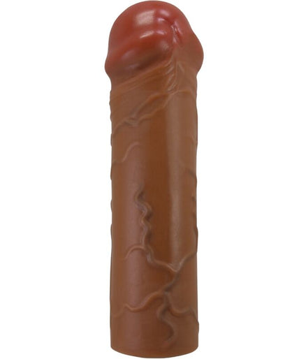 PRETTY LOVE - NILE PENIS SLEEVE WITH 2.5 CM EXTENSION MULATTO PRETTY LOVE - NILE PENIS SLEEVE WITH 2.5 CM EXTENSION MULATTO
