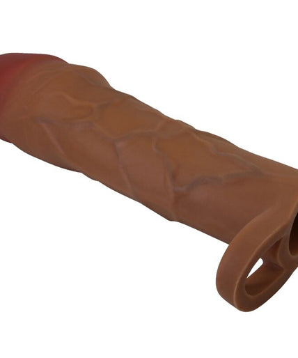 PRETTY LOVE - HANI PENIS SLEEVE WITH 5 CM EXTENSION MULATTO PRETTY LOVE - HANI PENIS SLEEVE WITH 5 CM EXTENSION MULATTO