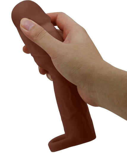 PRETTY LOVE - GERD PENIS SLEEVE WITH 7.6 CM EXTENSION MULATTO PRETTY LOVE - GERD PENIS SLEEVE WITH 7.6 CM EXTENSION MULATTO