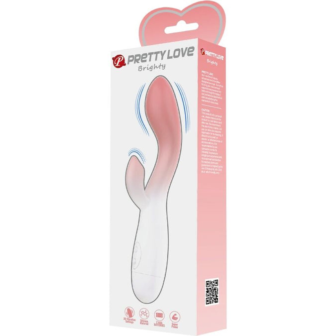 PRETTY LOVE - BRIGHTY G-SPOT VIBRATOR + KLITORISSTIMULATOR 30 TRILLINGEN ROZE