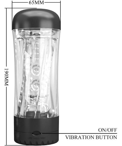 PRETTY LOVE - TAMARA MALE MASTURBATOR MULTI-SPEED VIBRATOR BLACK PRETTY LOVE - TAMARA MALE MASTURBATOR MULTI-SPEED VIBRATOR BLACK