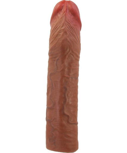 PRETTY LOVE - CHELSEA PENIS SLEEVE WITH 7.6 CM EXTENSION MULATTO PRETTY LOVE - CHELSEA PENIS SLEEVE WITH 7.6 CM EXTENSION MULATTO