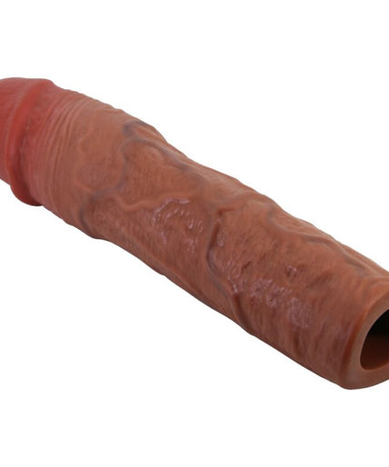 PRETTY LOVE - STEVENSON PENIS SLEEVE WITH 7.6 CM EXTENSION MULATTO PRETTY LOVE - STEVENSON PENIS SLEEVE WITH 7.6 CM EXTENSION MULATTO