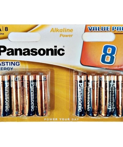 PANASONIC - BRONS ALKALINE AA BATTERIJ LR6 BLISTER*8 PANASONIC - BRONS ALKALINE AA BATTERIJ LR6 BLISTER*8
