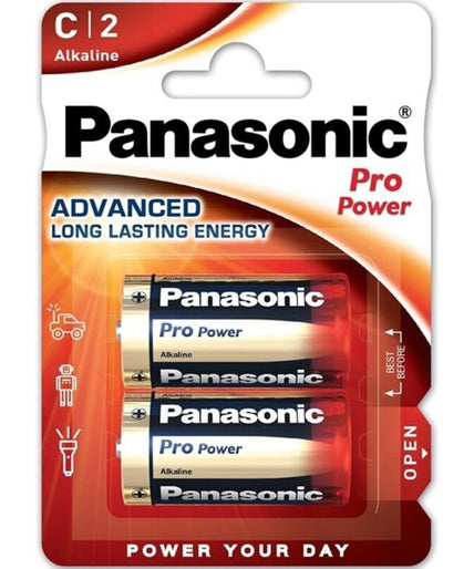 PANASONIC - PRO POWER ALKALINE C BATTERY LR14 BLISTER*2 PANASONIC - PRO POWER ALKALINE C BATTERY LR14 BLISTER*2