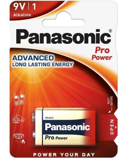 PANASONIC - PRO POWER ALKALINE 9V BATTERY LR61 BLISTER*1 PANASONIC - PRO POWER ALKALINE 9V BATTERY LR61 BLISTER*1