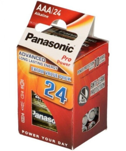 PANASONIC - PRO POWER ALKALINE AAA BATTERIJ LR03 VERPAKKING*24 PANASONIC - PRO POWER ALKALINE AAA BATTERIJ LR03 VERPAKKING*24