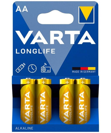 VARTA - LONGLIFE ALKALINE BATTERIJ AA LR6 BLISTER*4 VARTA - LONGLIFE ALKALINE BATTERIJ AA LR6 BLISTER*4
