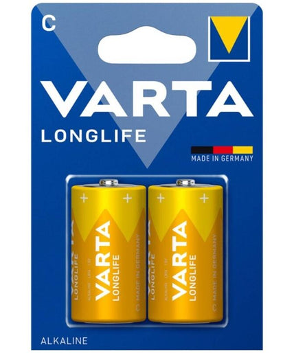 VARTA - LONGLIFE ALKALINE BATTERIJ C LR14 BLISTER*2 VARTA - LONGLIFE ALKALINE BATTERIJ C LR14 BLISTER*2