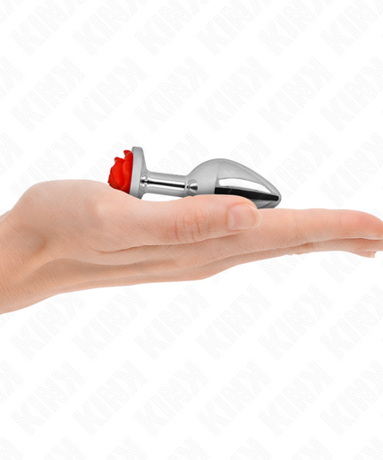 KINK - PLUG ANAL ROSE RED SIZE S KINK - PLUG ANAL ROSE RED SIZE S