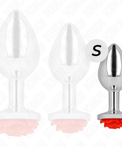 KINK - PLUG ANAL ROSE RED SIZE S KINK - PLUG ANAL ROSE RED SIZE S