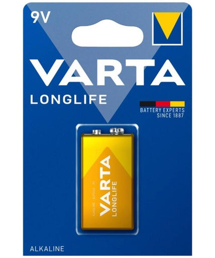 VARTA - LONGLIFE ALKALINE BATTERIJ 9V LR61 BLISTER*1 VARTA - LONGLIFE ALKALINE BATTERIJ 9V LR61 BLISTER*1