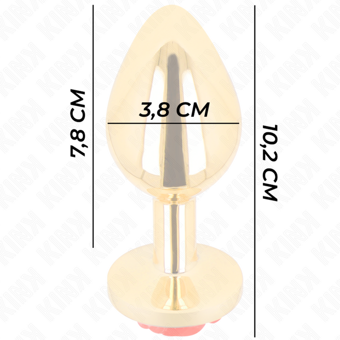 Kink – Plug Anal Gold Rose Red Size L