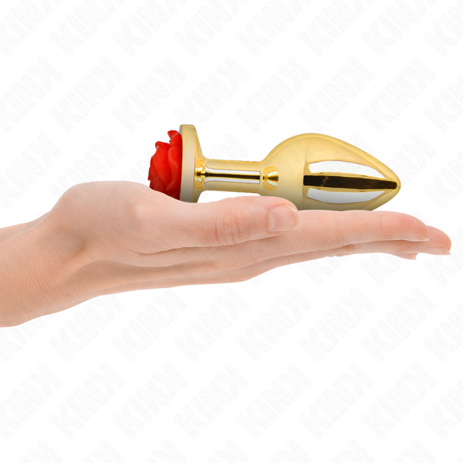 Kink – Plug Anal Gold Rose Red Size L