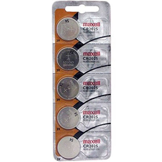 Maxell – Lithium Button Battery Cr2025 3v Blister*5