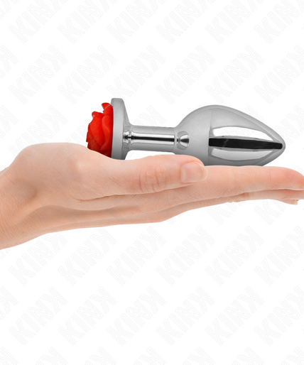 KINK - PLUG ANAL ROSE RED SIZE L KINK - PLUG ANAL ROSE RED SIZE L