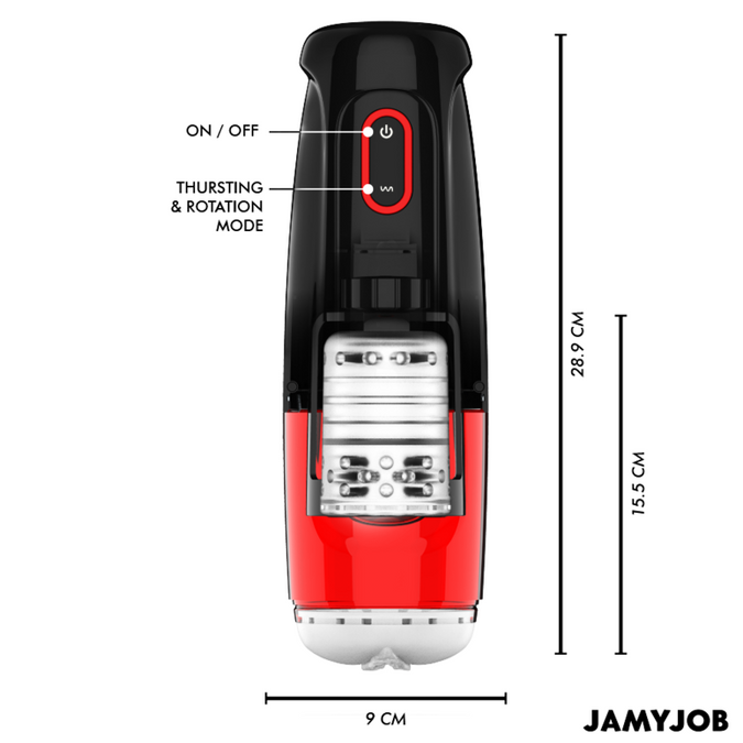 JAMYJOB - STORM AUTOMATISCHE VAGINA MASTURBATOR 10 ROTATIE- EN STOOTMODI