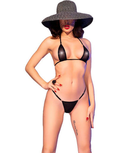 CHILIROSE - CR 4840 MICRO BIKINI BLACK S/M CHILIROSE - CR 4840 MICRO BIKINI BLACK S/M