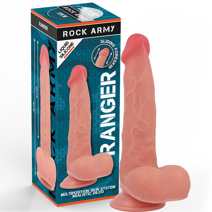 Pleasurements – Rockarmy – Liquid Silicone Ranger Realistic Dildo 22 Cm