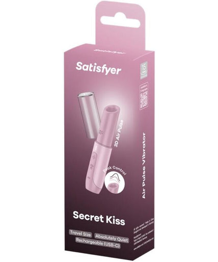 SATISFYER - SECRET KISS WAVE CLITORIS STIMULATOR PINK SATISFYER - SECRET KISS WAVE CLITORIS STIMULATOR PINK