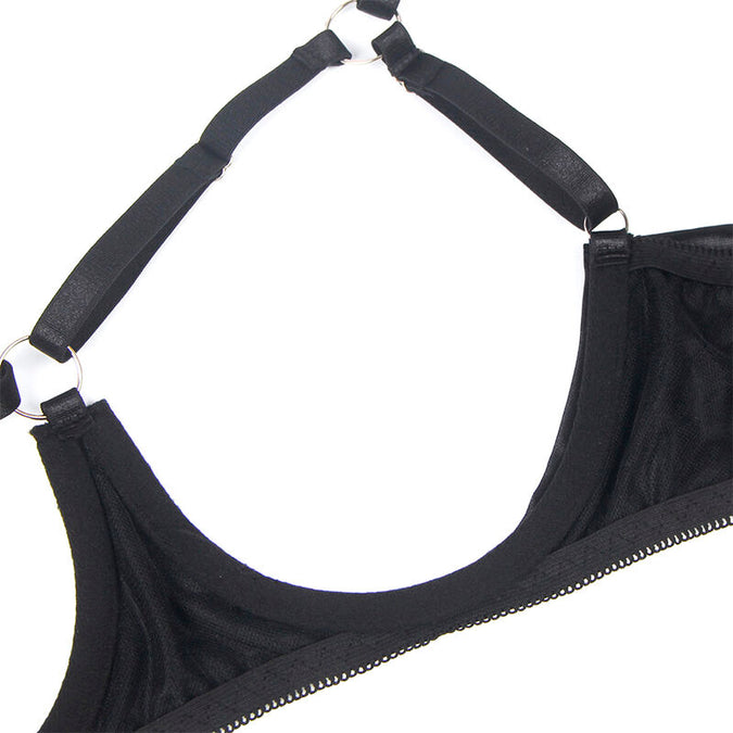 Subblime – 955205 Bra Set With Adjustable Black Bow L/xl