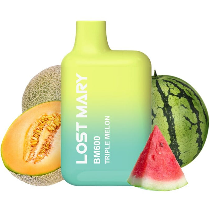 LOST MARY - BM600 NICOTINE VAPER 2% WEGWERP TRIPLE MELON