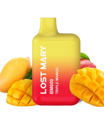 LOST MARY - BM600 NICOTINE VAPER 2% DISPOSABLE TRIPLE MANGO LOST MARY - BM600 NICOTINE VAPER 2% DISPOSABLE TRIPLE MANGO