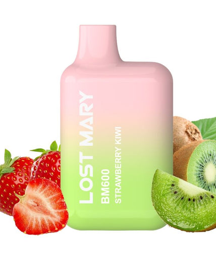 LOST MARY - BM600 NICOTINE VAPER 2% DISPOSABLE STRAWBERRY KIWI LOST MARY - BM600 NICOTINE VAPER 2% DISPOSABLE STRAWBERRY KIWI