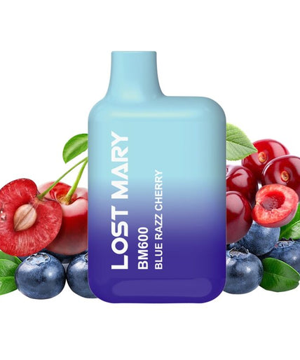 LOST MARY - BM600 NICOTINE VAPER 2% DISPOSABLE BLUE RAZZ CHERRY LOST MARY - BM600 NICOTINE VAPER 2% DISPOSABLE BLUE RAZZ CHERRY