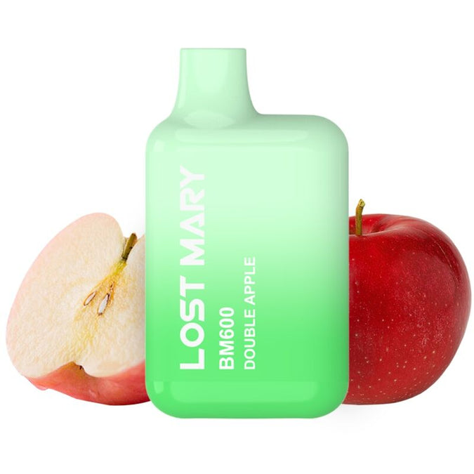 LOST MARY - BM600 NICOTINE VAPER 2% WEGWERP DUBBELE APPEL