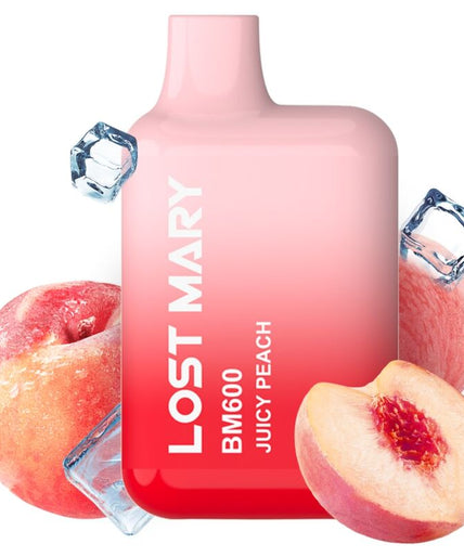 LOST MARY - BM600 NICOTINE VAPER 2% DISPOSABLE JUICY PEACH LOST MARY - BM600 NICOTINE VAPER 2% DISPOSABLE JUICY PEACH